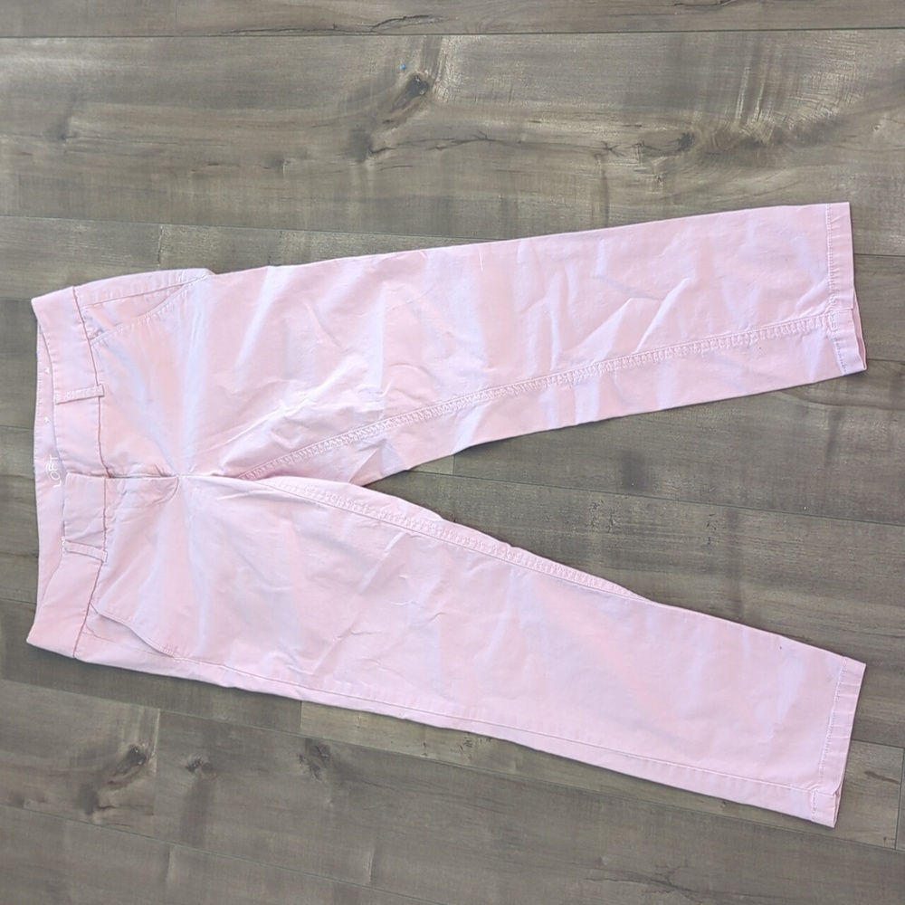 LOFT Light Pink Skinny Chino Crop